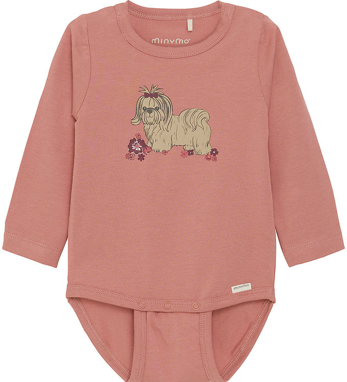 Rosa Minymo Body Dusty Rose Hund - Minymo  - 5714999614722