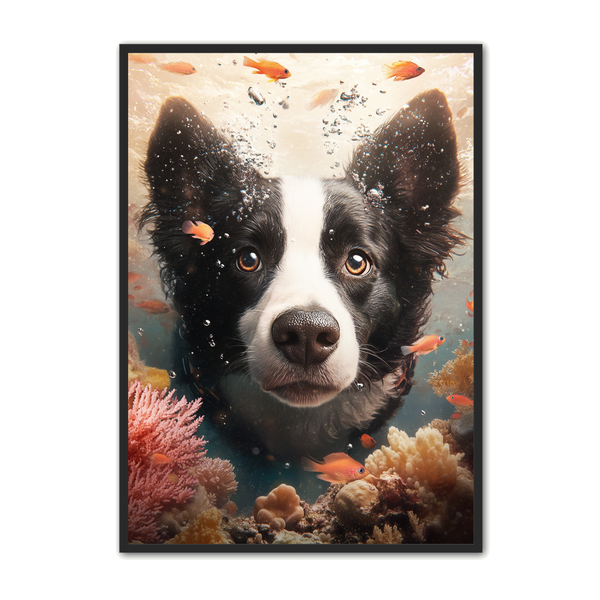 Hund Plakat Eventyrlig Undervandsverden - Plakat Portalen