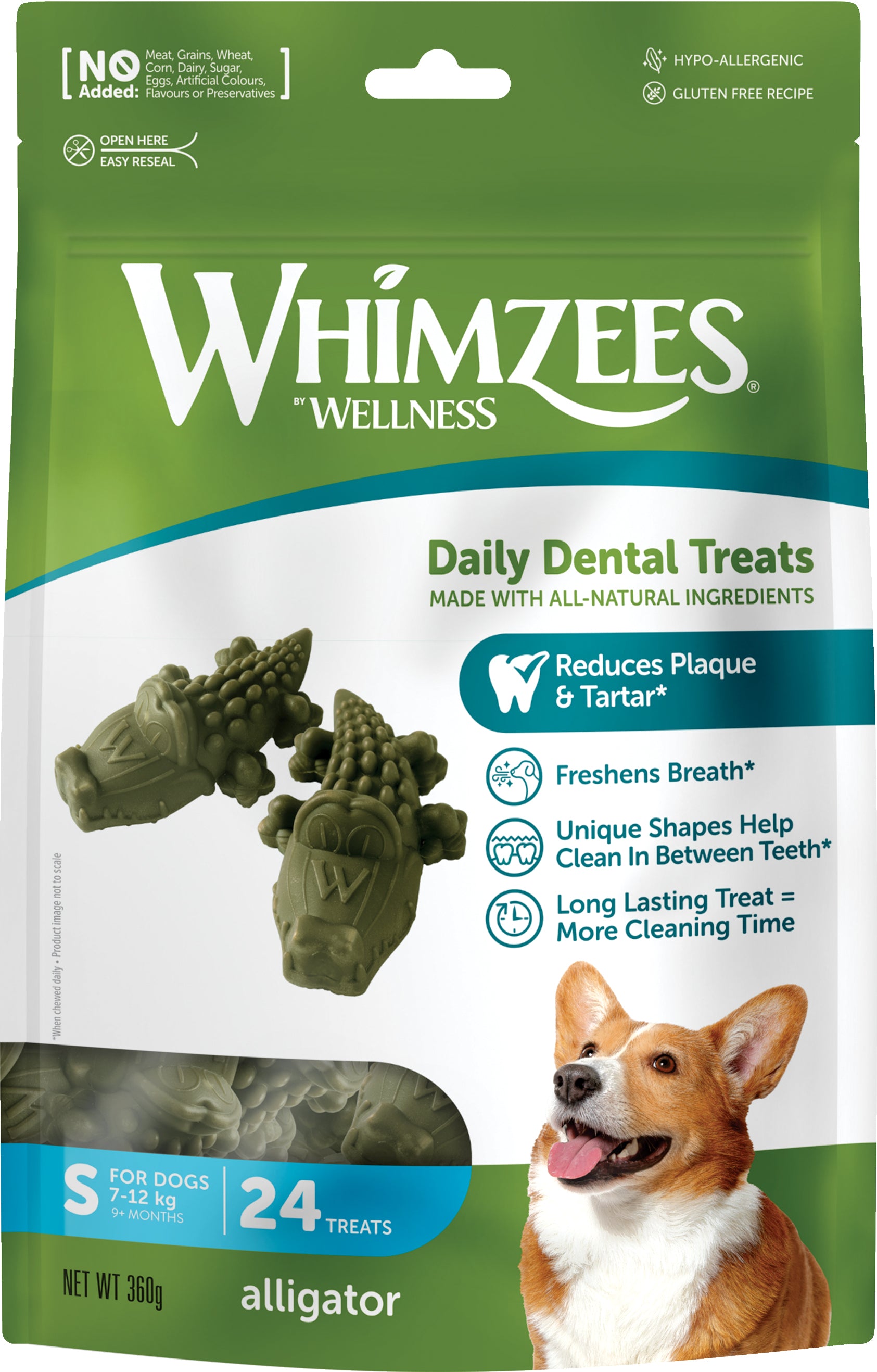 Whimzees Alligator Stk 360 - Whimzees  - 8718627750704