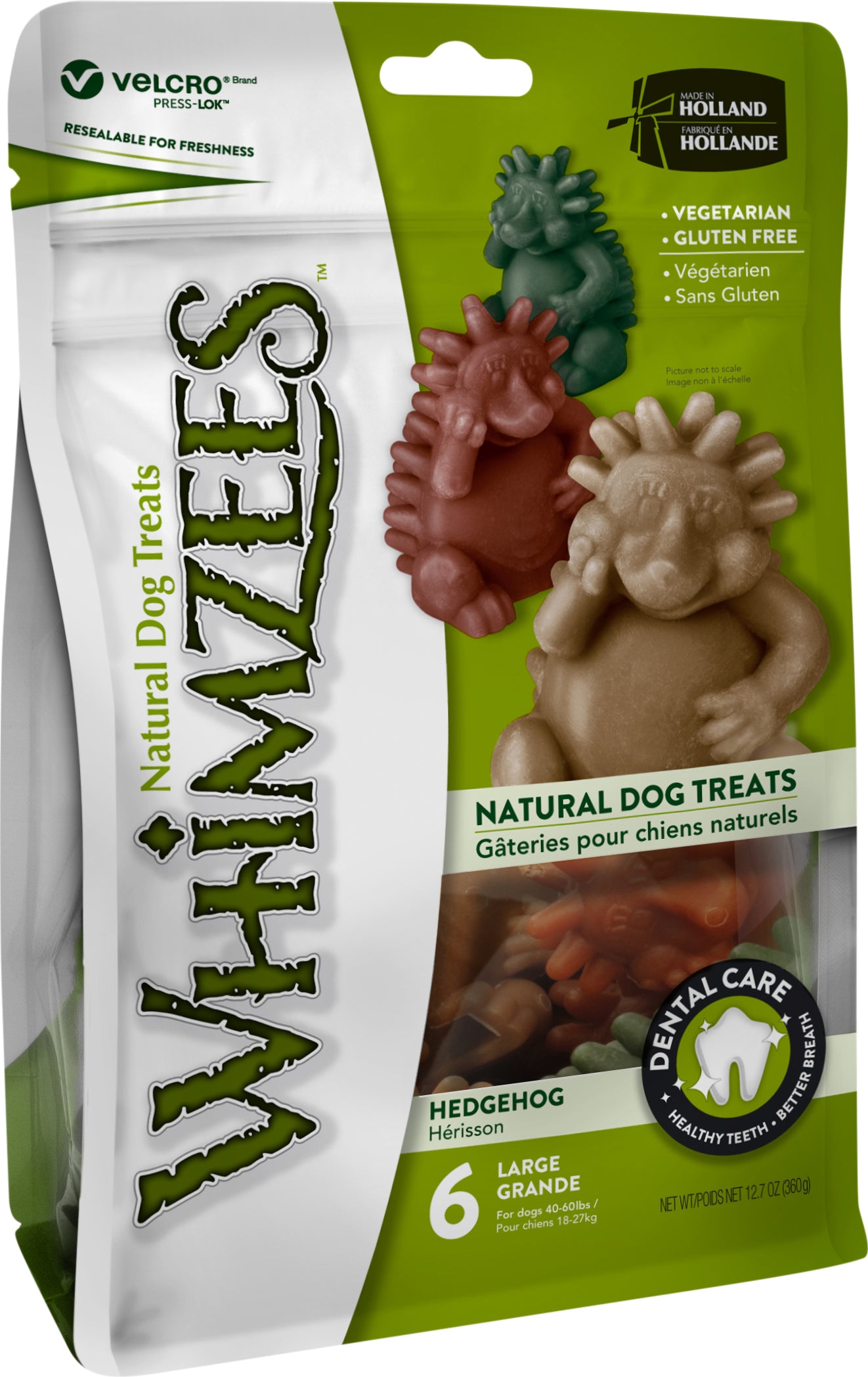 Whimzees Hedgehog Stk 360 - Whimzees  - 8718627750735