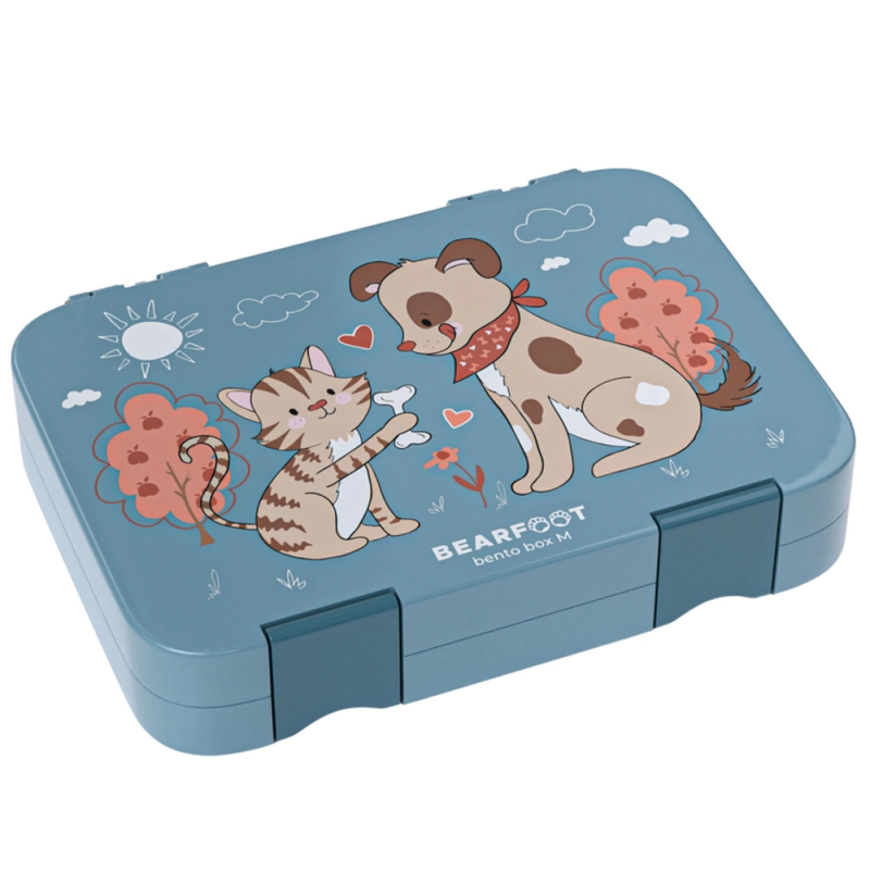 Bearfoot Madkasse Med Rum Hund Kat Blå - Bearfoot  - 4260695063933