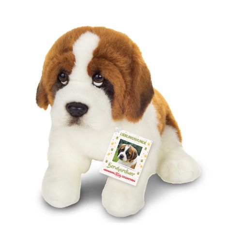 Sankt Bernhard Bamse Hvalp Der Sidder Ligner ægte Hund - Teddy Hermann  - 4004510919834