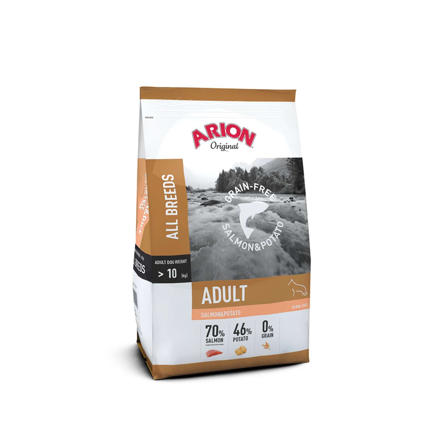 ARION Kornfri Laks og Kartofler – Naturlig Hundemad