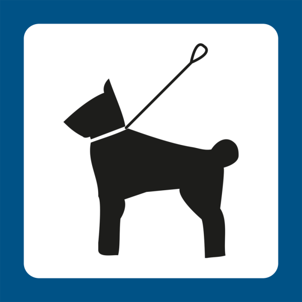 Piktogram til hundesnor - Sikre hunde i parker